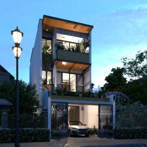 THIẾT KẾ KIẾN TRÚC NHÀ PHỐ PHONG CÁCH HIỆN ĐẠI TẠI TUYÊN QUANG – ANH THÀNH