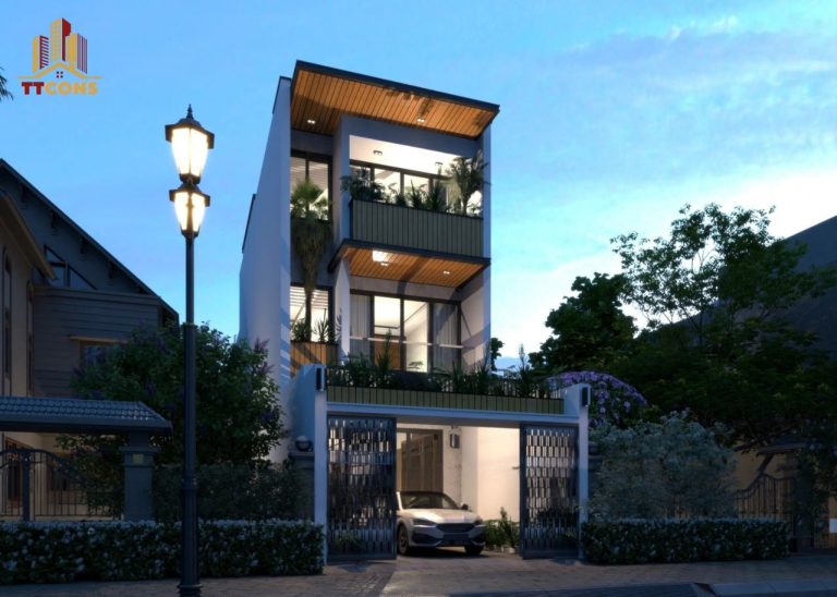 THIẾT KẾ KIẾN TRÚC NHÀ PHỐ PHONG CÁCH HIỆN ĐẠI TẠI TUYÊN QUANG – ANH THÀNH