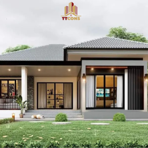 Thiết kế kiến trúc nhà cấp 4 của chị Hoa – Hải Phòng