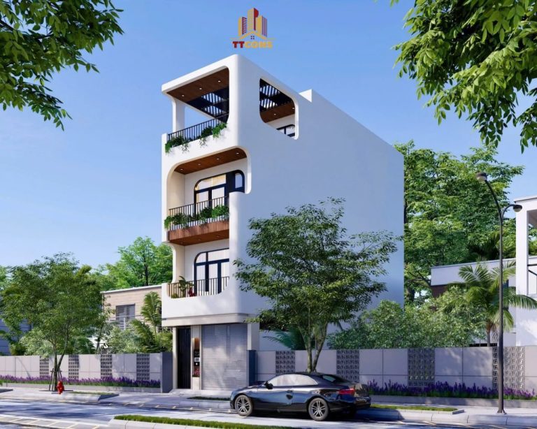 THIẾT KẾ NGOẠI THẤT NHÀ Ở GIA ĐÌNH – PHONG CÁCH HIỆN ĐẠI – HẢI DƯƠNG – ANH GIANG